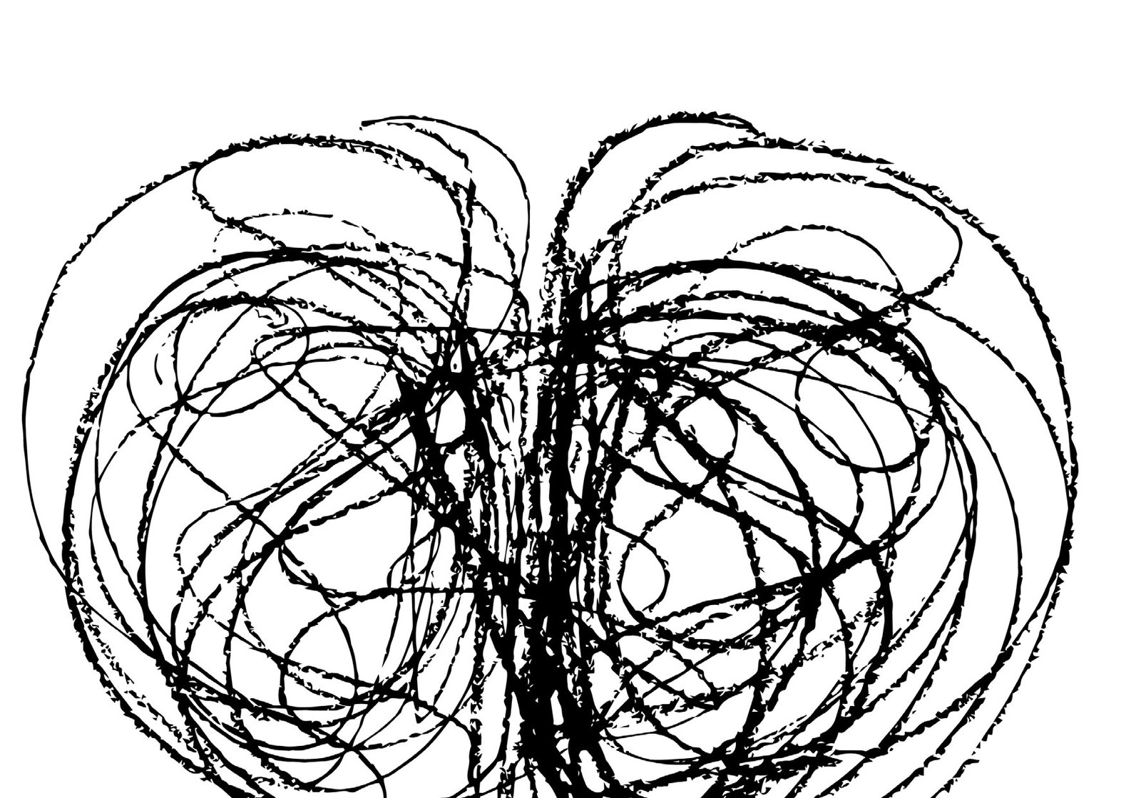 A dense two-handed paper drawing.